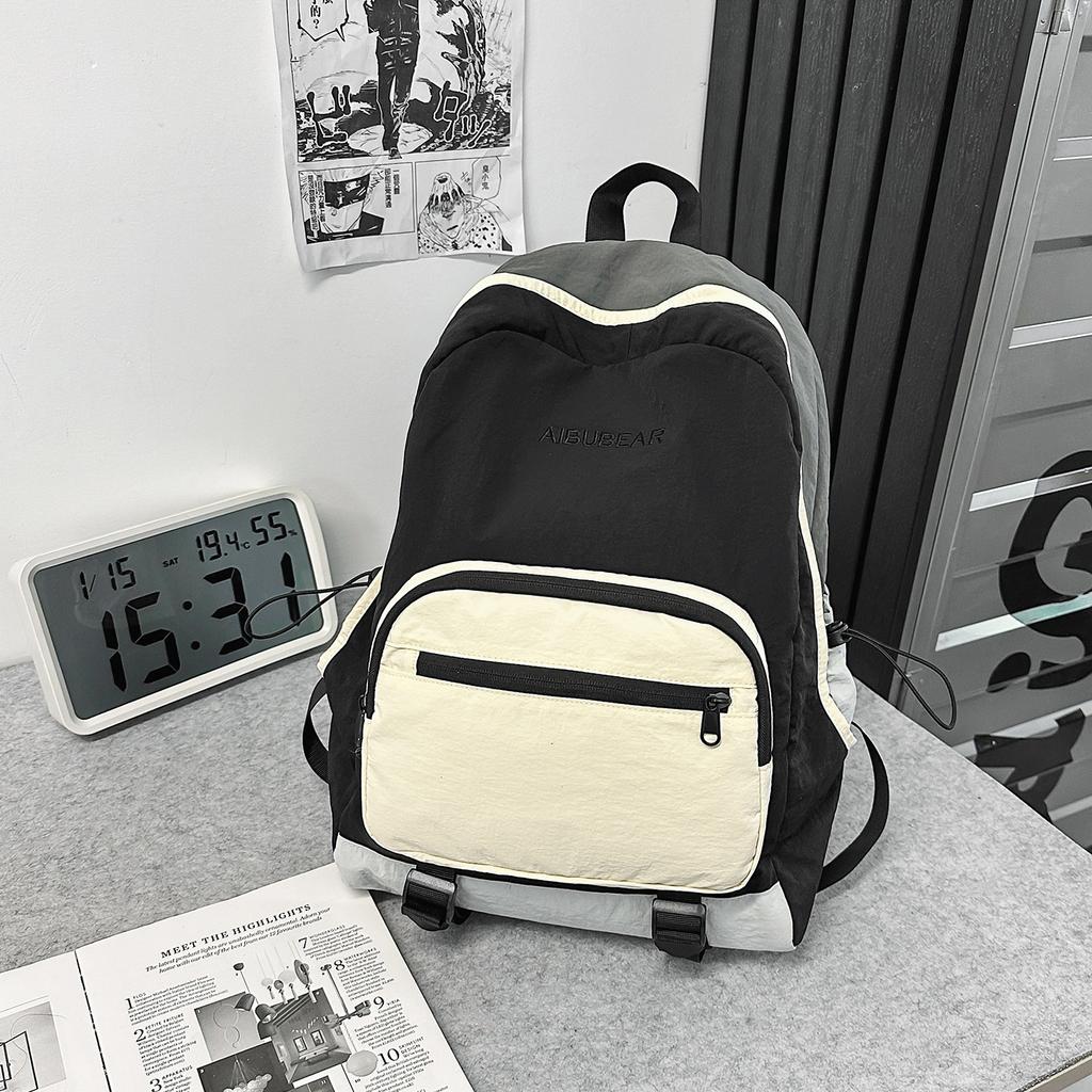 Backpack Men'S And Women'S High-Value Casual Schoolbag Large-Capacity Commuting Multi-Color Lightweight Backpack Couple Sports Bag