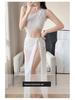 2025 One-Shoulder Women's High-End Split Swimsuit - European & American Sexy Beach & Hot Spring Wear