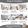 Foldable Pet Bed Cat Hammock Plush Mesh Cat Window Perch Kitten Hammock Shelf Breathable Mesh For Wall