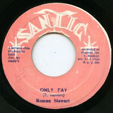 

7inch Record ROMAN STEWART Only Fay Jean NONE Santic Jamaica Reggae Ska Dub Used