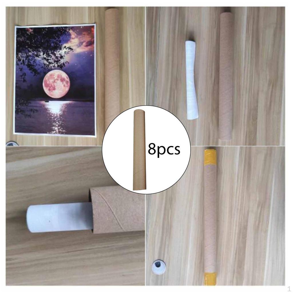 8 Stück Versandhülsen Bastelrollen für Bastelarbeiten Malen Dokumente Aufbewahrungsröhren Dick