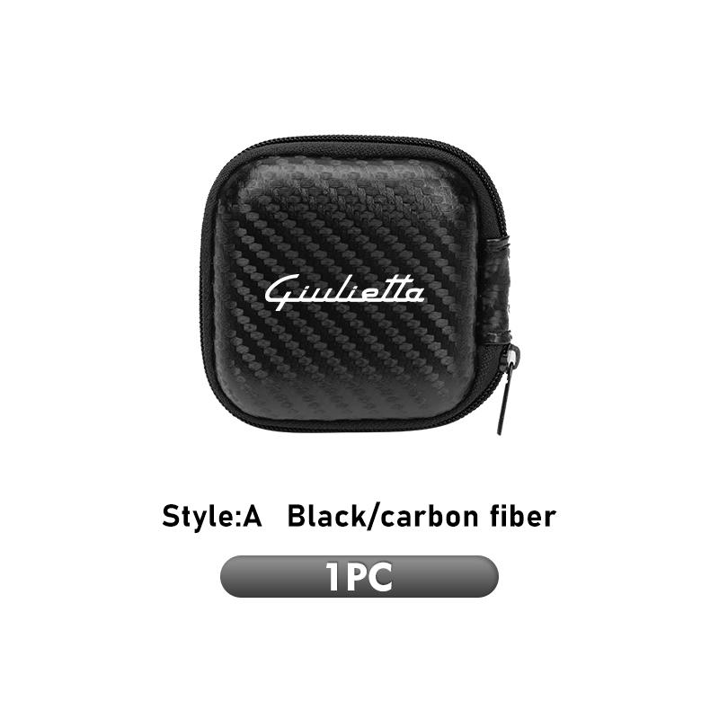 

Car Data Cable Earphone Charger U Disk Zipper Pouch Accessories For Alfa Romeo Giulietta 940 2010-2014 2015 2016 2017