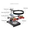Y5GD Desktop Glass Soldering Station 5X Helping Hands Magnifier Soldering Station Stand Repair Compact-size
