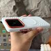 Hülle Für Xiaomi 15 14 Pro Wasserwellenmuster Leder Magnetisch Rot Metall Kameraobjektiv-Ringabdeckung Für Xiaomi MI 15Pro 15 5G Hülle