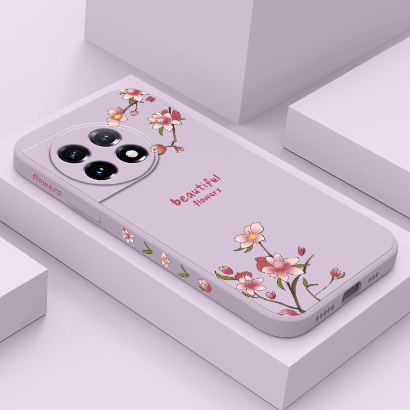 Beautiful Peach Phone Case For Oneplus 12 12R 11 11R 10 10R 10T 9R 9RT 9 8T 8 7 7T Pro 5G Liquid Silicone Cover