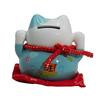 Ceramic Money Cat Bank – Blue on Cushion