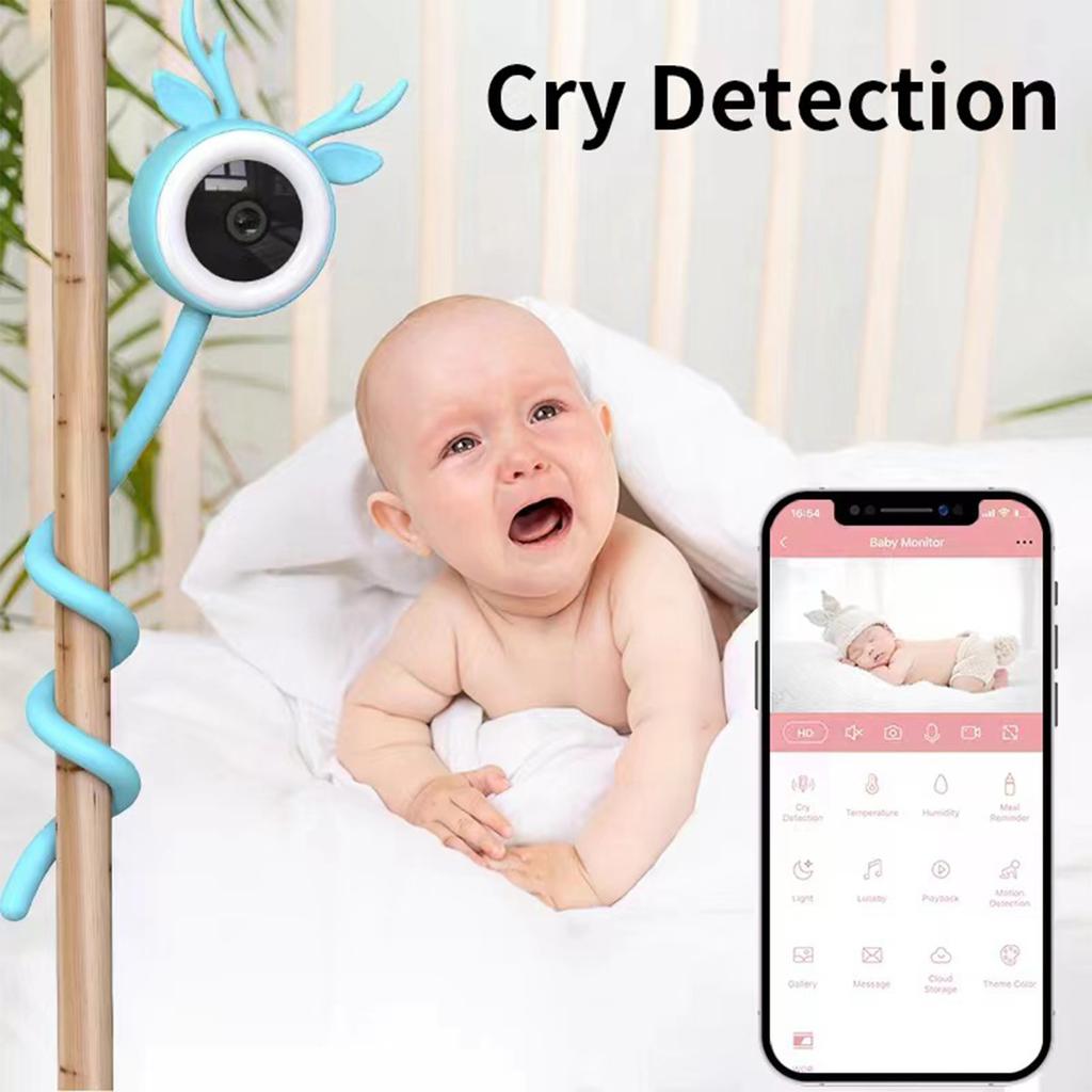 4 Million HD Baby Monitor Wireless WiFi Remote Two-Way Voice Intercom Cry Detection