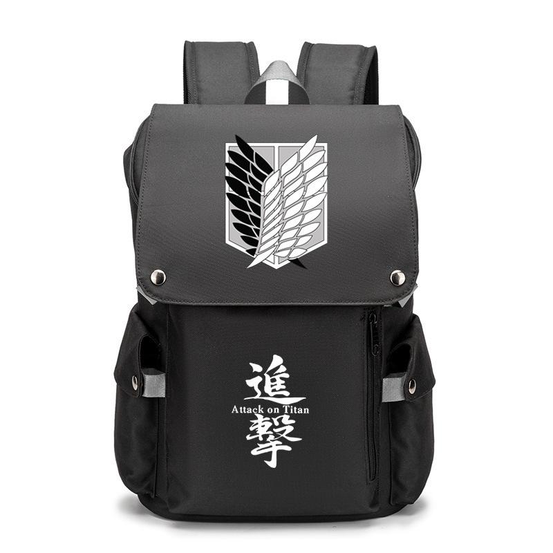 Animation Peripheral Backpack Large Capacity Portable Student School Bag Outdoor Travel Bag Men 19inch