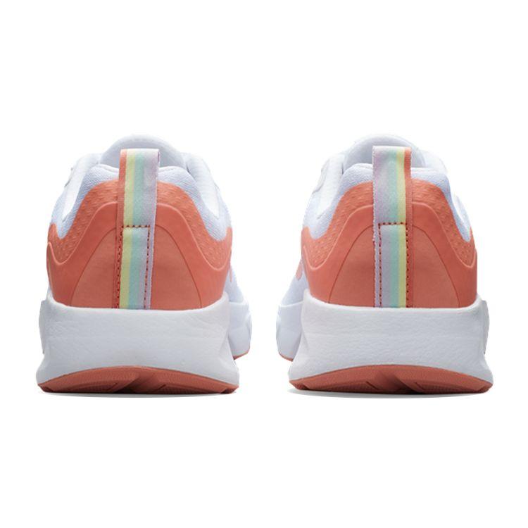 Nike Wearallday SE Comfortable Fabric Shock Absorbing Durable Breathable Low Top Running Shoes Kids Sneaker White Orange DO9377-100