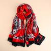 Luxury Brand Women Summer Scarf Florald Print Shawls Wraps Soft Female Muffler Hijab For Beach Travel