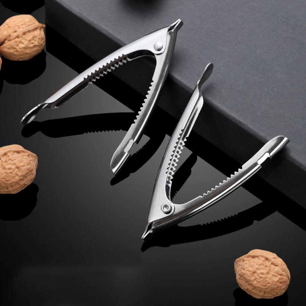 2pcs Stainless Steel Blood Clam Clip Rust-free Nuts Pliers Oyster Shell Opening Clamps  Scallop