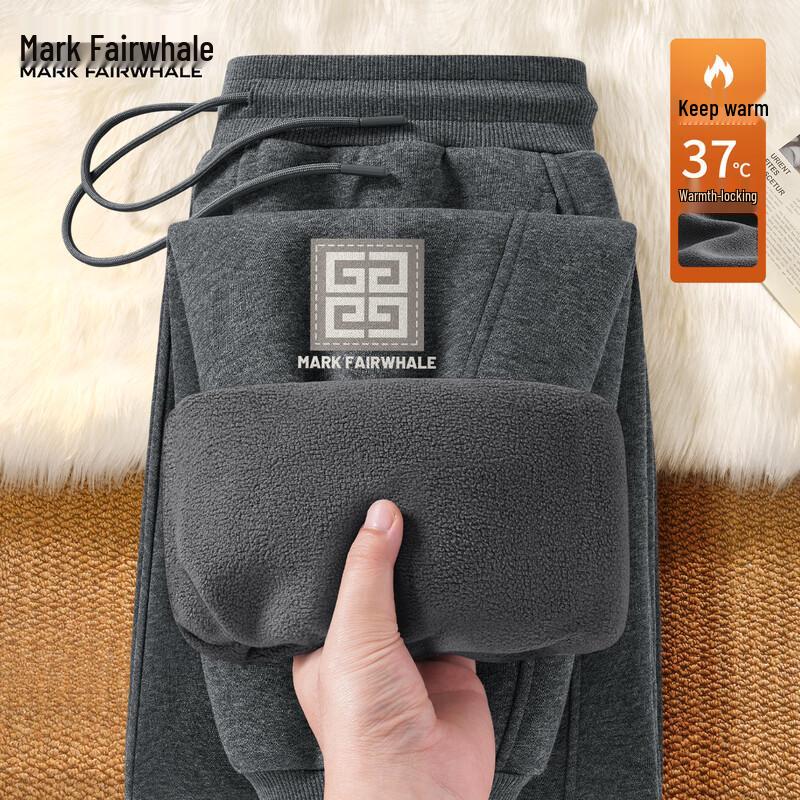 Mark Fairwhale Men's Fleece-Lined Loose Jogger Pants