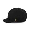 VARZAR VA Studded Easy Fit Newsboy Cap Black