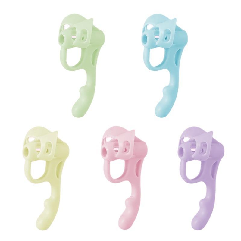 1 Pc Children Pencil Holder Correction Writing Hold Pen Grip Posture Tool Silicone Writing Posturecorrector Stationery