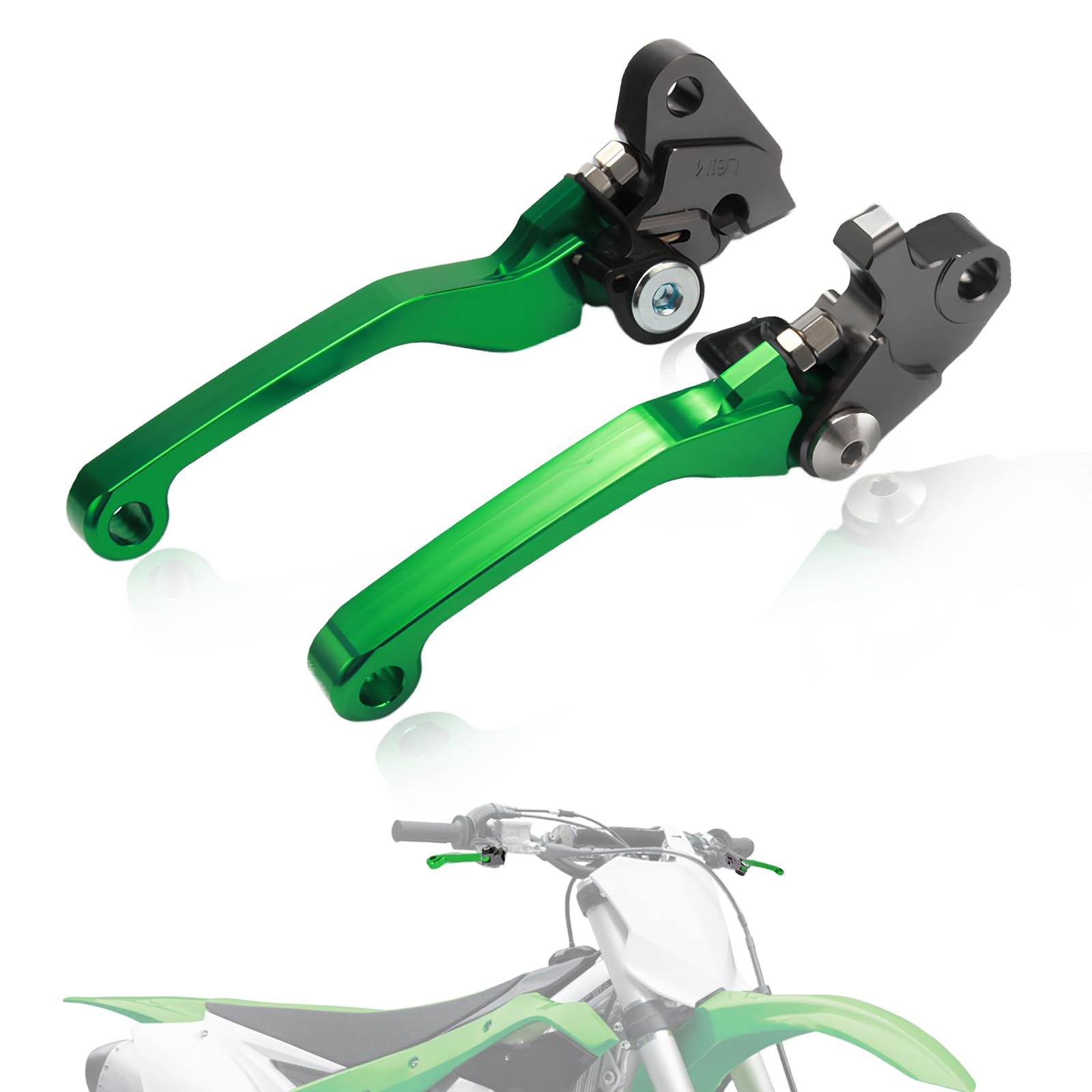 

JFG Motorcycle Brake Clutch Levers Set Adjustable Folding Aluminum For YZ125/250/250F/450F KX250F/450F/250 Motorcycle - Gurin