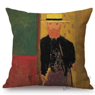French Painter Edouard Vuillard Abstract Impressionism Home Decorative Oil Painting Sofa Throw Pillow Cases Linen Cushion Cover