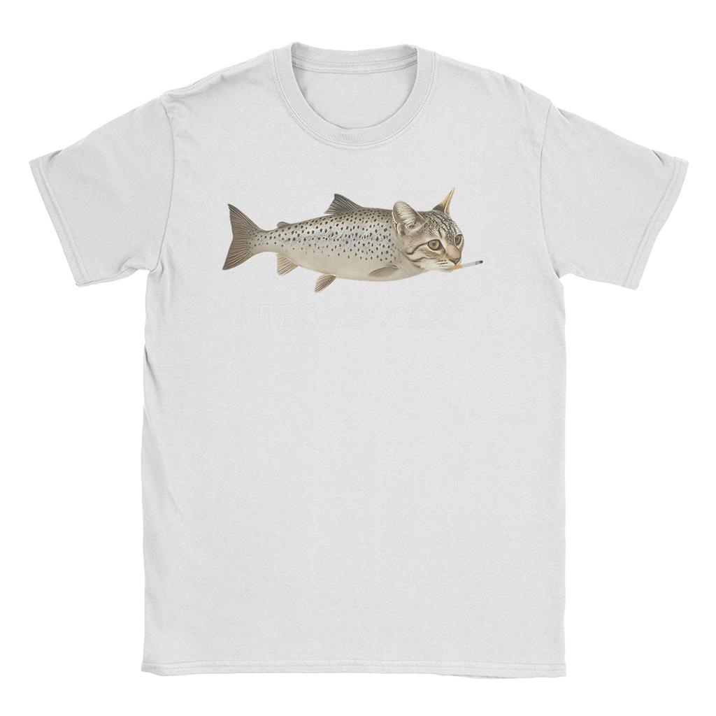 Bomboclat Fish Cat Meme  Men Women T Shirt Funny Fisher  Casual Tee Shirt Short Sleeve Round Neck T-Shirts 100% Cotton Clothing