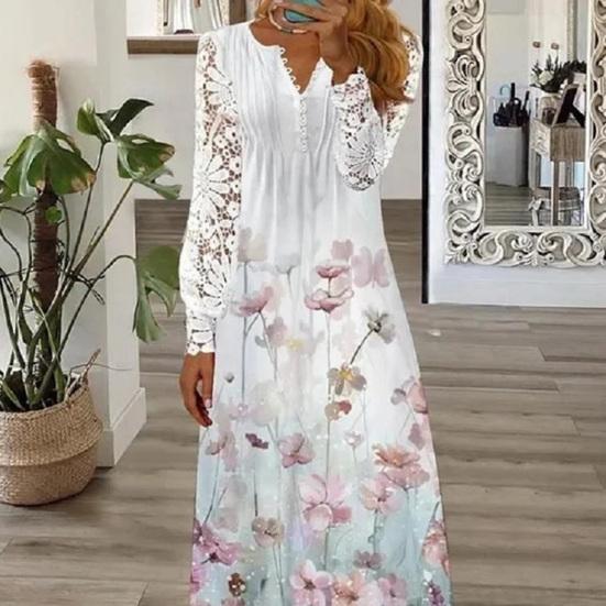 Babydoll In Pizzo Floreale Con Perizoma – Lingerie Sexy Donna – Morbido, Elasticizzato, Spalline Regolabili