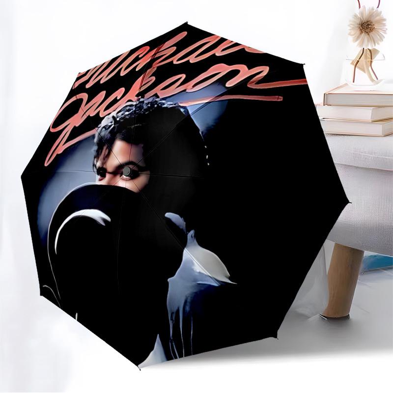 1pc Michael JacksonKing of PopMoonwalker Automatic Folding Umbrella, Portable Collapsible Design, Casual Outdoor Accessory L1127111