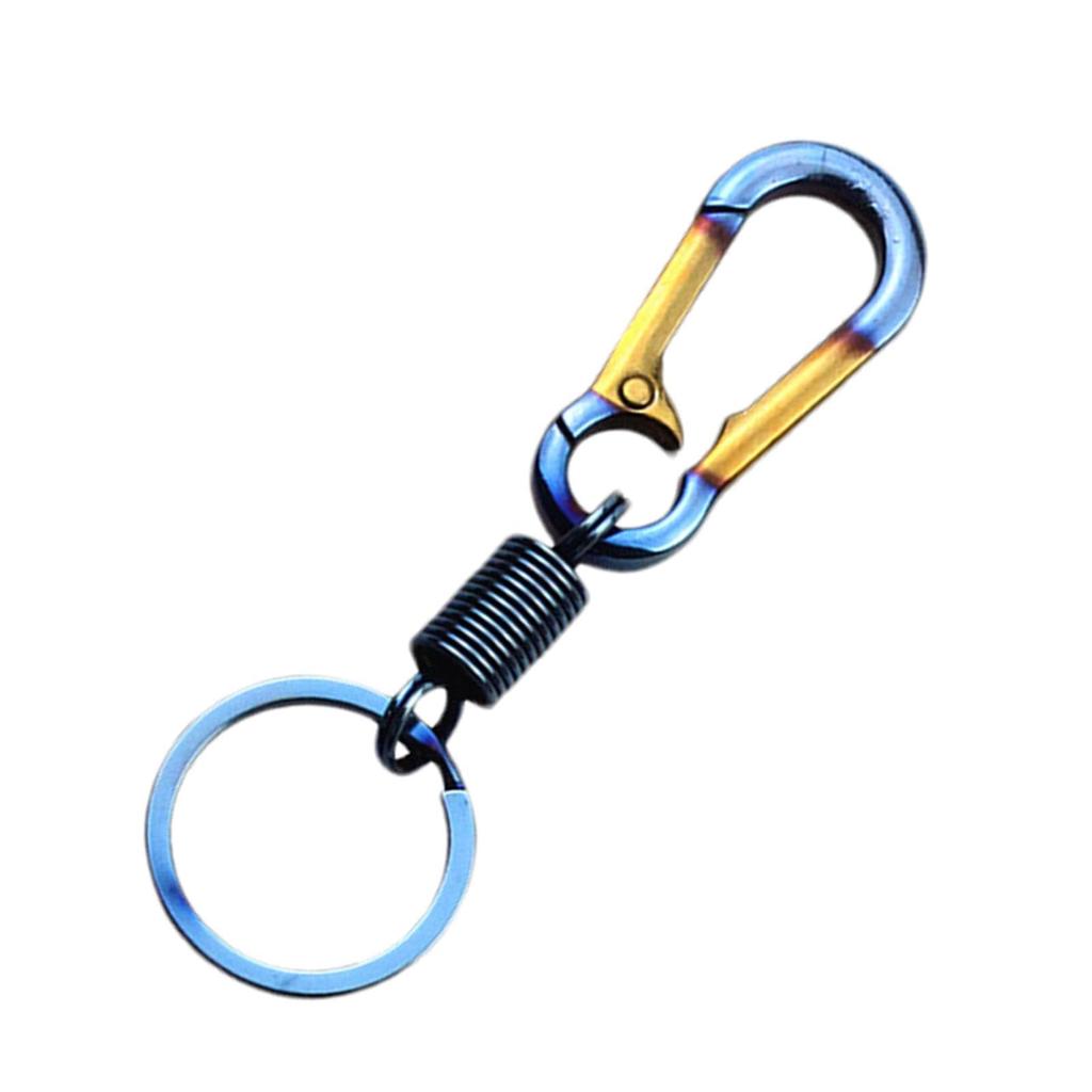 Titanium Carabiner, Bike Keychain, Metal Key Chain, Titanium Keychain, Motorcycle Keychain Clip, Belt Loop