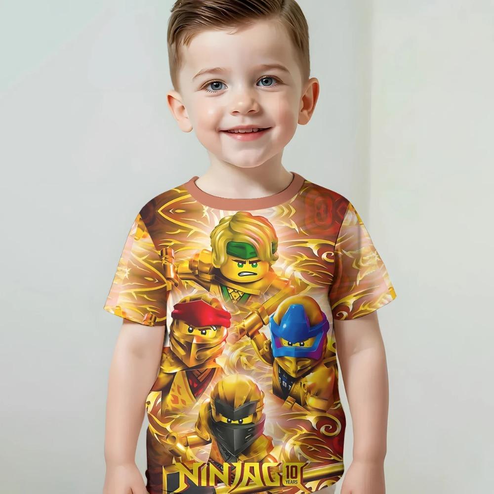 

Мужская одежда для улицы для мультяшной игры Детская футболка Топ Рубашки для мальчика девочки ребенка 160