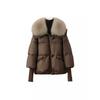 Winter new down cotton-padded clothes women's short loose cotton-padded clothes women's large fur collar thickened cotton-padded jacket