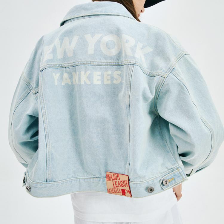 New MLB Denim Jackets Unisex Blue 31JPN4011-50U