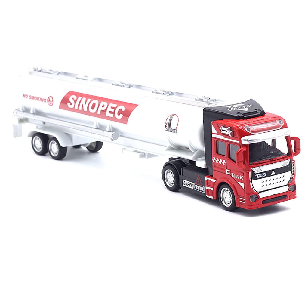 MORYTRADE Tanker Truck Oil Working Large Red Toy, Truck, Vehicle, Trailer, 1/48 Scale, 6+,