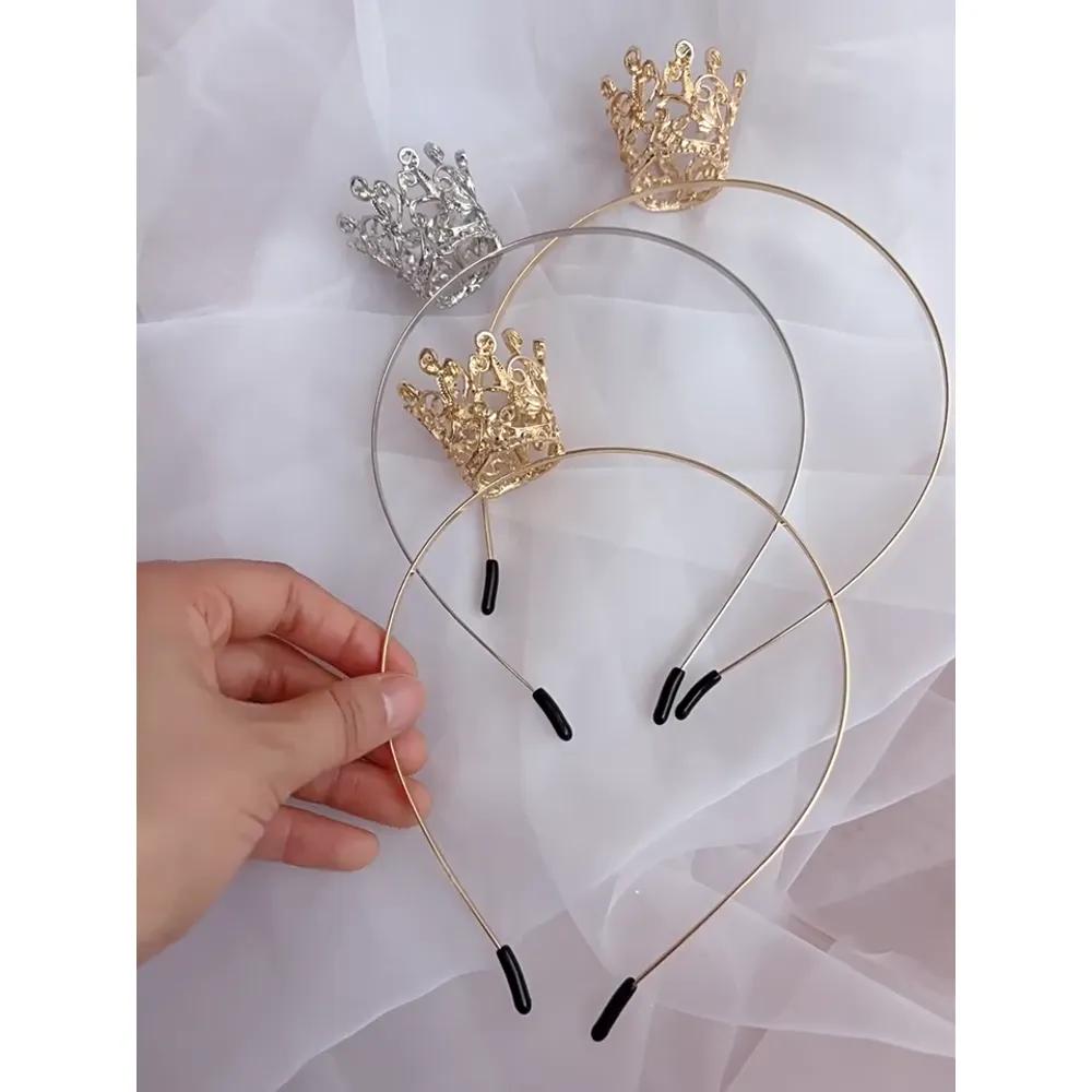 Kids Tiara Headband Children's Crown Hairband 2 Colors
