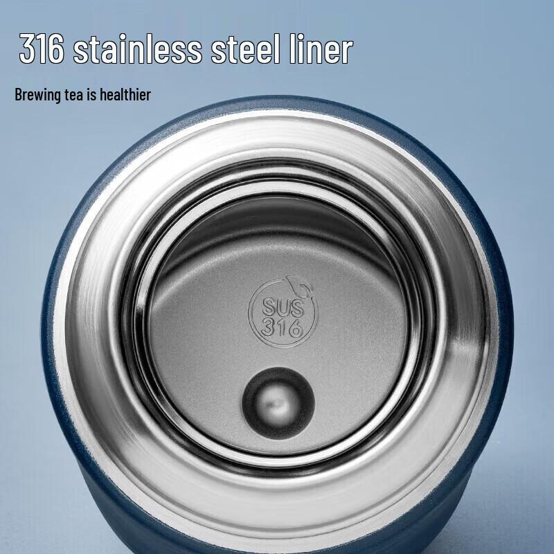 TAFUCO 316 Stainless Steel Flip-Top Business Insulated Tea Mug