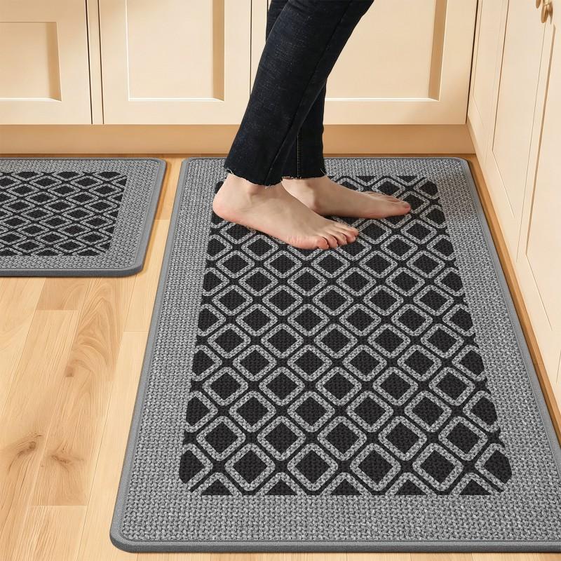 Minimalist Kitchen Floor Mat Non Slip Absorbent Oil Resistant Modern Simple Stain Rug