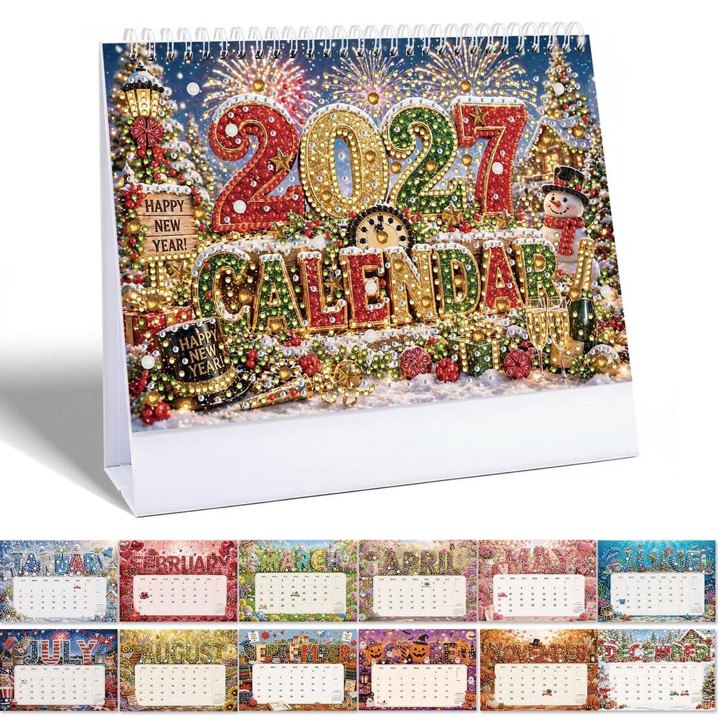 2027 Wandkalender met Nieuwjaarsontwerp 15
