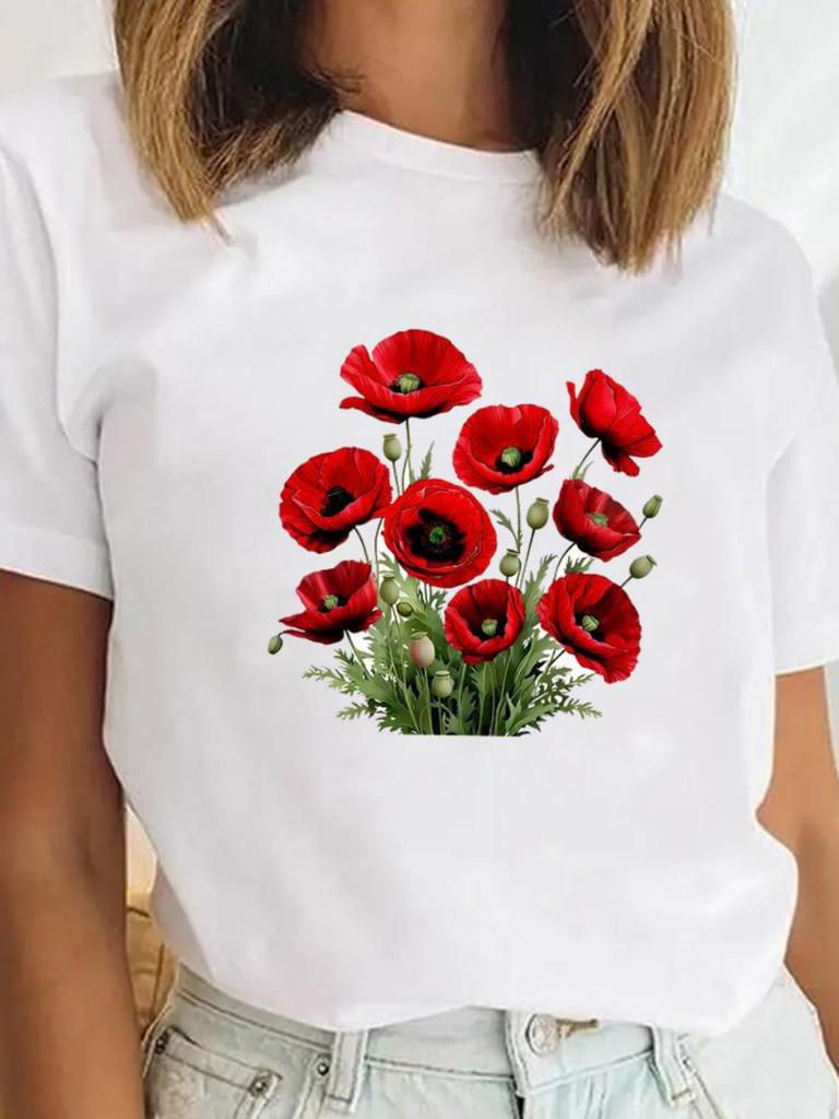 Nature Tshirt Butterfly Flowers Womens Tshirt Watercolor Print Tshirt Oversize Casual Tshirt Nature Lover Daily Streetwear