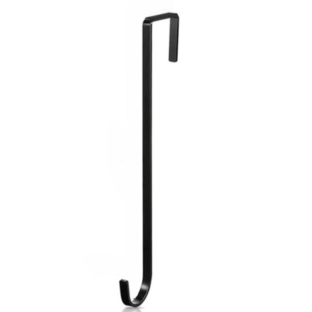 Velký květinový věšák na věnec Uhlíková ocel Hák na věnec Kovový Věšák na přední dveře Závěs přes dveře