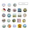 46pcs Art Gallery Stickers Set Mini Painting Drawing Sticker Adhesive Diary Letter Gift Seal A6422