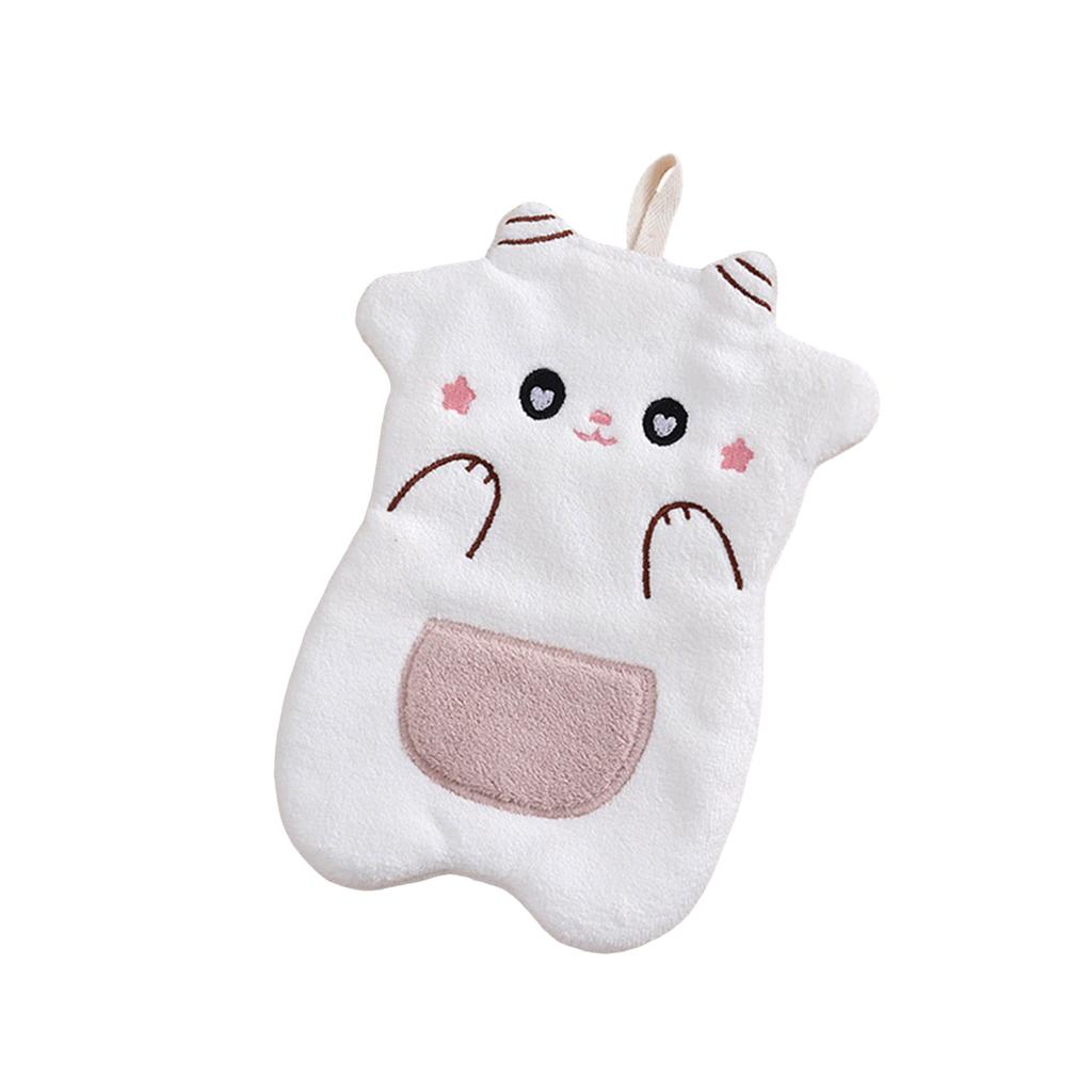 Tierische Kinderhandtücher Weich Saugfähig Polyester Schnelltrocknend für Küche und Badezimmer