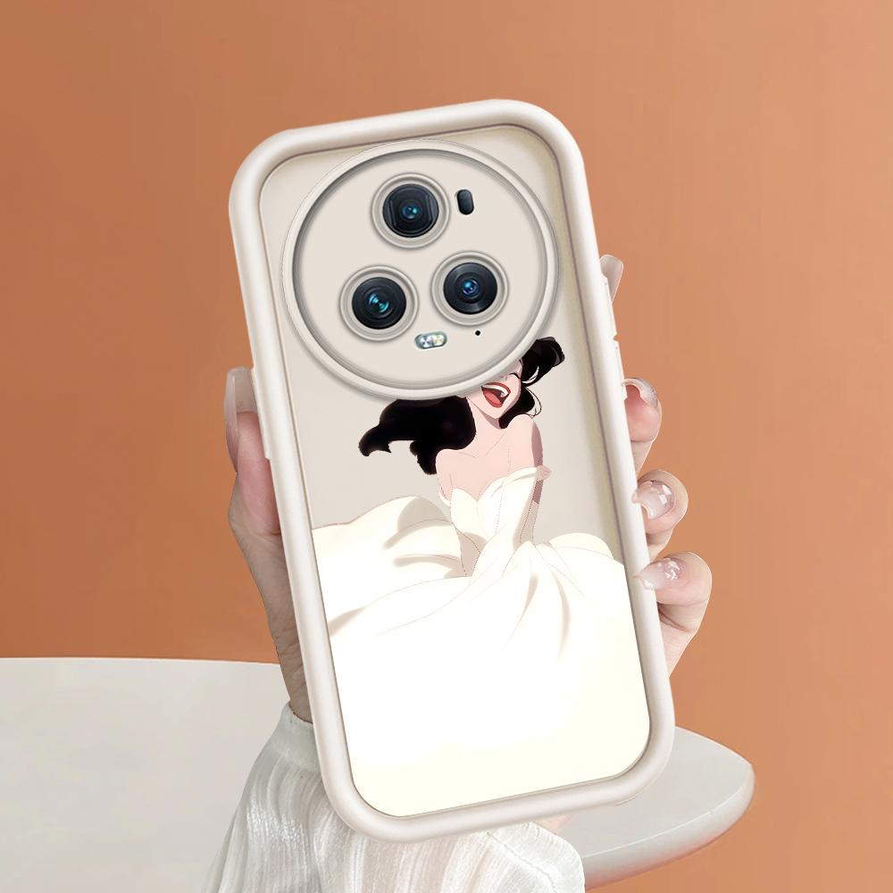 Soft Silicone Square Ladder Printing Pattern Phone Casing Full Cover Camera Shockproof Protection Rubber Case for Huawei Honor