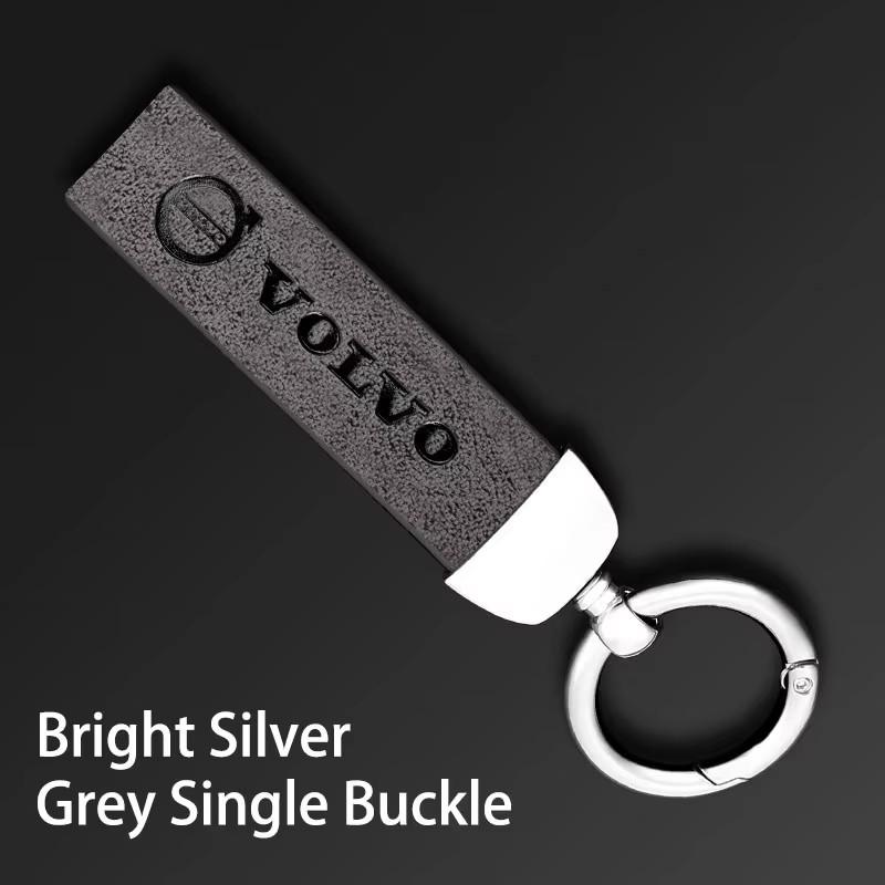 glyqj2 Car Key Rings Luxury Leather Keychain Pendant Accessories For Volvo ES90 EC40 EX40 EM90 XC90 V90 V60 XC60 V40 S80 S60 S90 C40 XC