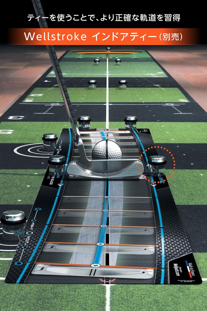 WELLSTROKE Well Stroke Putter Correction Device Stroke Template WELLPUTT Swing Arc 24 Degrees Made In France Officially Distributed In Japan 81 X 20