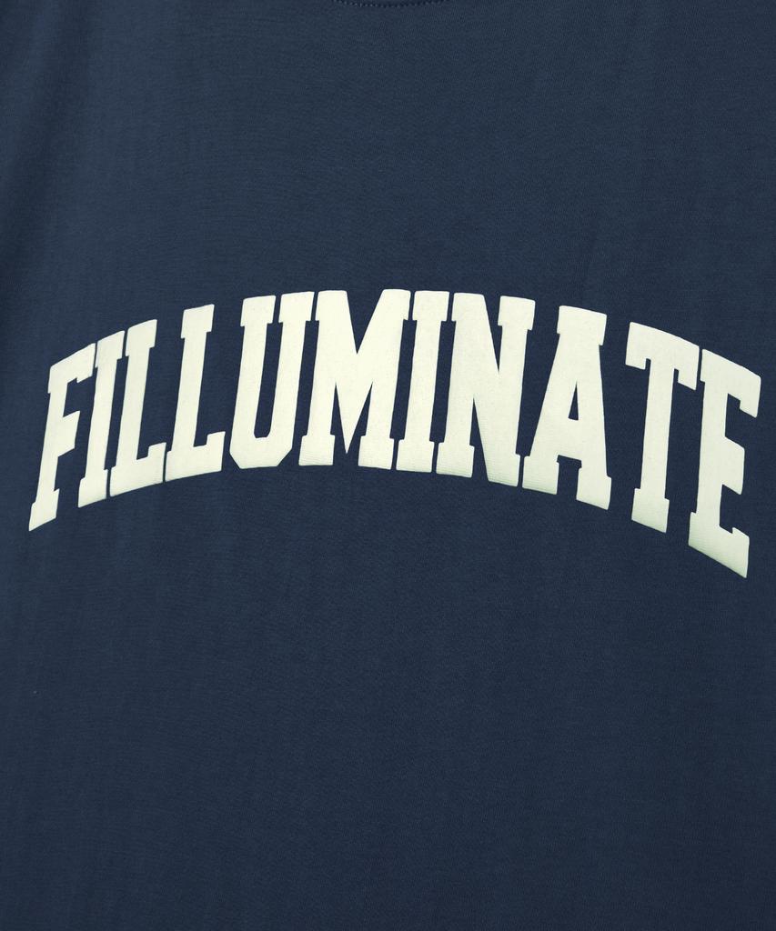 FILLUMINATE Essential Arch Logo T-Shirt - Navy