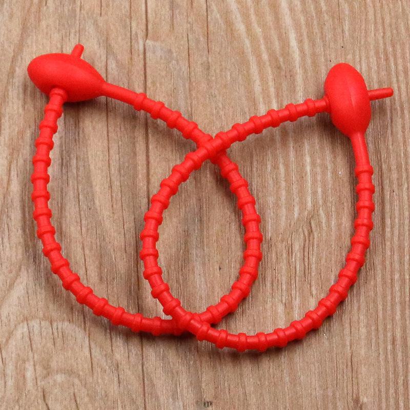 13 színű ovális fejű szilikon újrafelhasználható csavarózsinór és cipzáras kötegelő