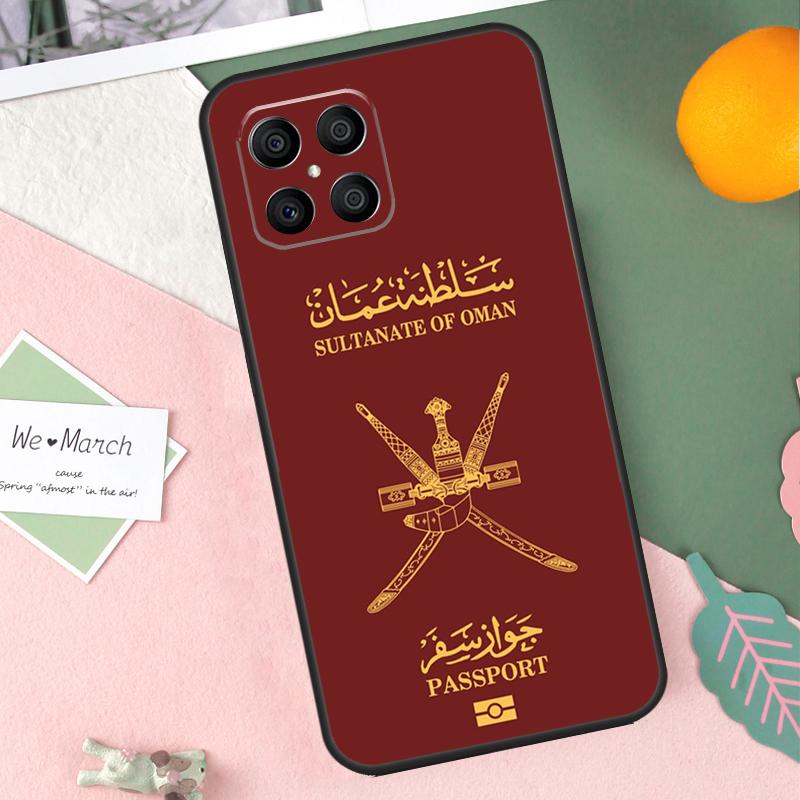 

Omani Emblem Oman Flag passport Case For Huawei P30 P20 P40 Lite P50 Pro P Smart Z 2019 Nova 5T Honor 50 70 X7 X8 X9 Cover P Smart Z