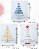 Mini Wooden Merry Christmas Tree Desk Table Decor Pendants Xmas Tree Ornaments Christmas Decoration Happy New Year Home