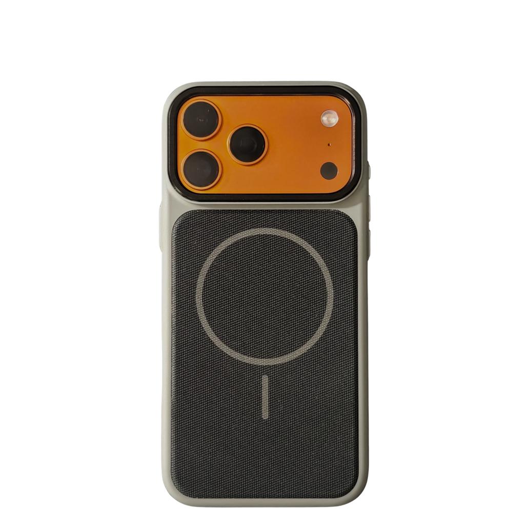 Husă de telefon magnetică TechWoven originală la modă, potrivită pentru IPhone 17 Promax 16 15 Pro Max, cu fereastră IC, buton cip, capac spate