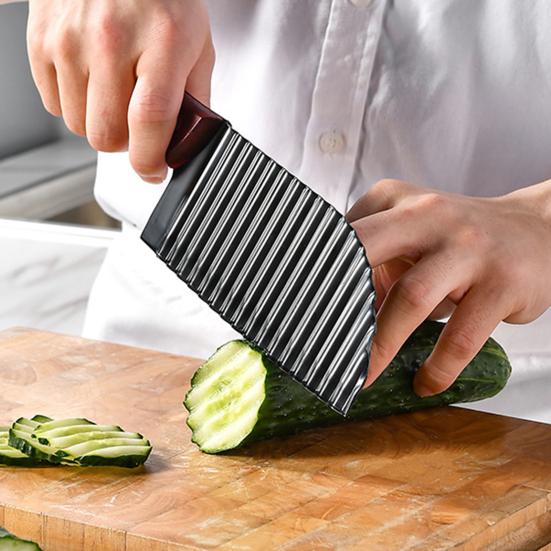 Convenient Not Deformed Slicing Tool Easy To Clean Carrot Potato French Fry Slicer Chopper for Home Wave Cutter