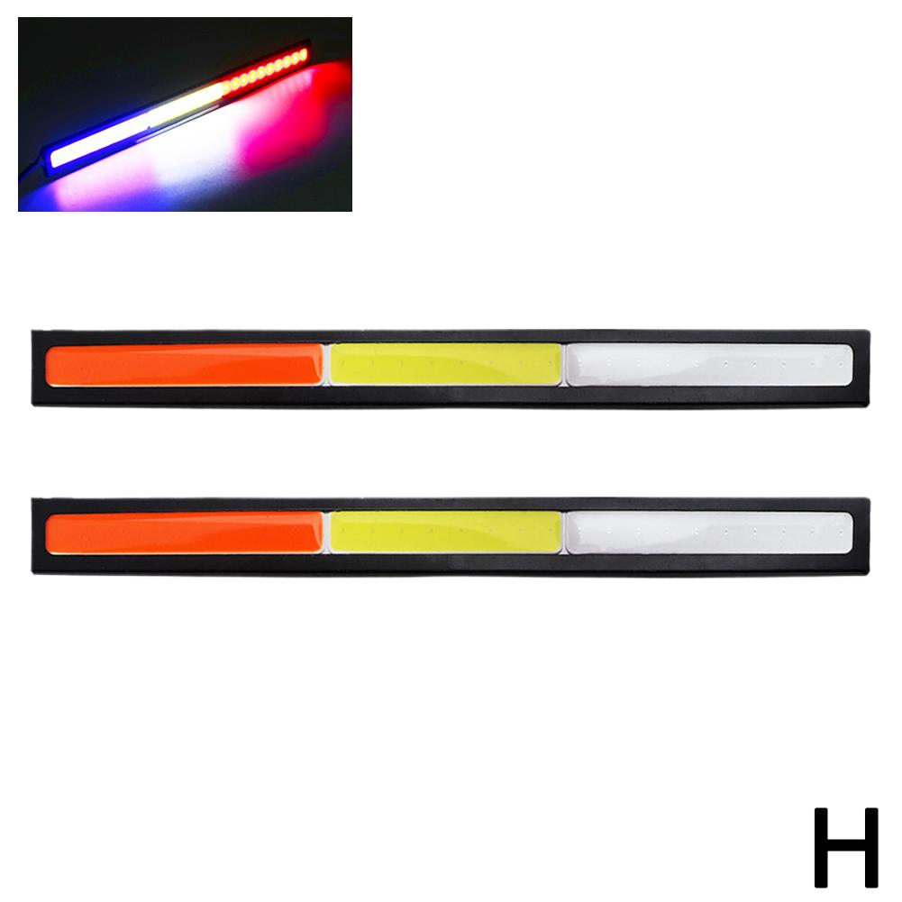 1PCS 17CM LED DRL Waterproof Driving Daytime Running Lights Strip 12V COB LED Car Aluminum Stripes Lights