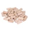 50pcs 6x20x40MM Beech Insertion Dowel Block Beech Wood Woodworking Furniture Splicing  Frame Joinery