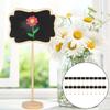 20pcs Wooden Blackboard Vertical Writing Notice Plant Decorative Signs Tags Garden Labels DIY