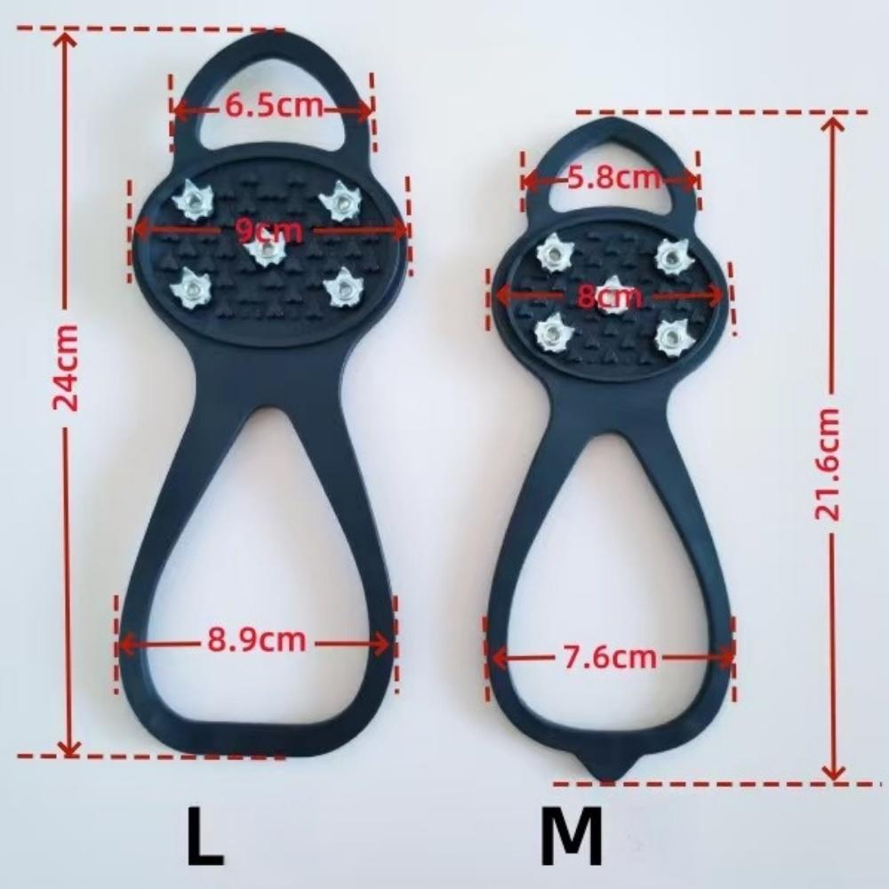 5 Studs Anti-Skid Ice Snow Camping Walking Shoes Winter Safety Boots Universal Climbing Anti-slip and Wear-resistant Crampons