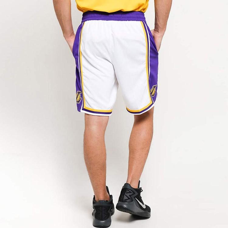 Nike Los Angeles Lakers Fan Edition Athletic Basketball Pants Men's White